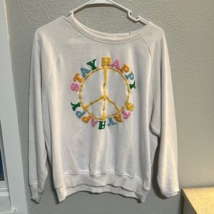 Light crew neck/ slightly used/ size large/ small stain in the back